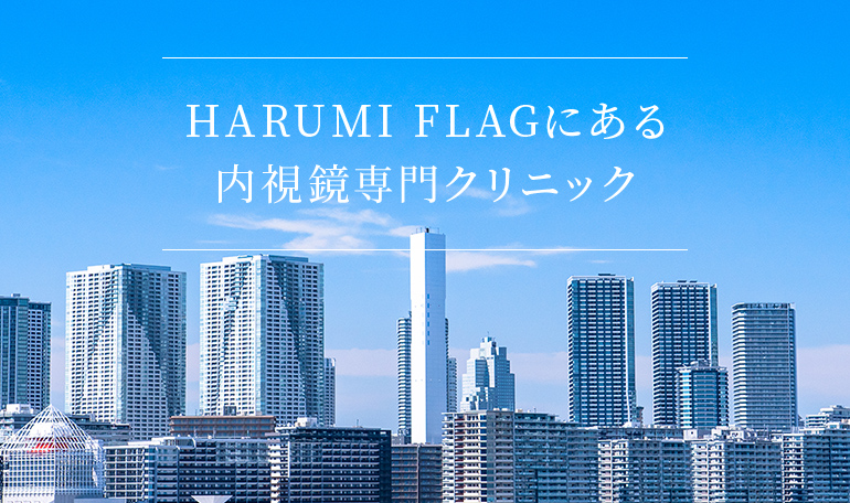 HARUMI FLAGにある内視鏡専門クリニック