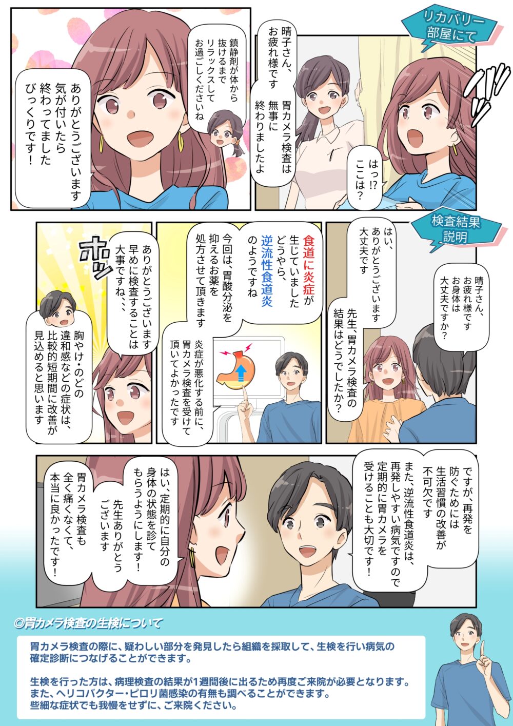 漫画でわかる胃カメラ検査