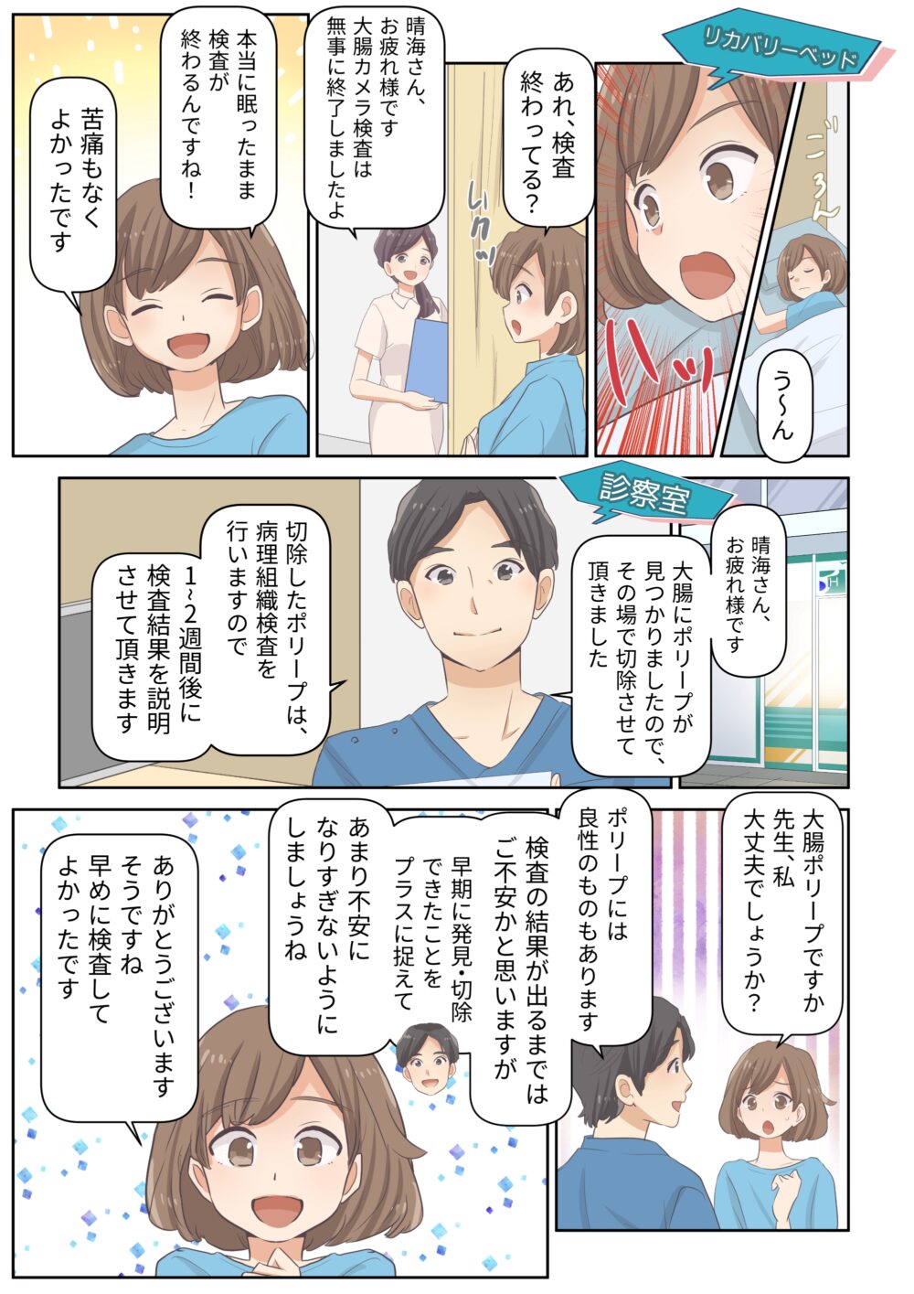 漫画でわかる大腸カメラ検査