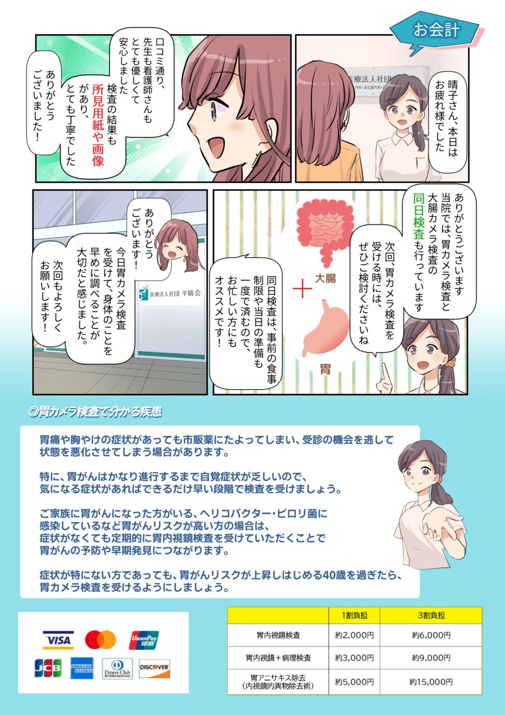 漫画でわかる胃カメラ検査